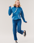 Cashmere Sports Hoodie-Sapphire