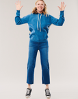 Cashmere Sports Hoodie-Sapphire