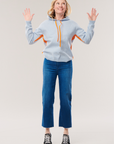 Cashmere Sports Hoodie- Ice Blue