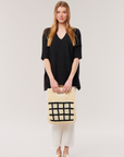 Cashmere V-Neck Oversized Tee
