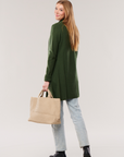Cashmere Ribbed Sweater Coat