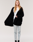 Plush Cashmere Rib Knit Cardigan