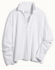 Frank & Eileen, Patrick Popover Henley- Heritage Jersey, White