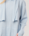 Cable Knit Hygge Sweater with Scarf (Limited FUN Colours)