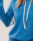 Cashmere Sports Hoodie-Sapphire
