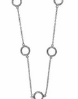 Silver Open Circle Necklace