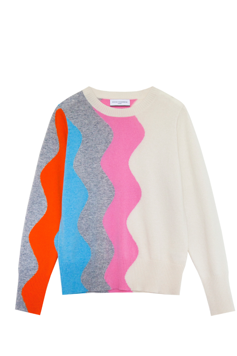 Cocoa cashmere rainbow jumper sale