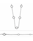 Silver Open Circle Necklace