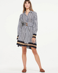 oneseason, Jessie Midi Dress- Scorpello Stripe