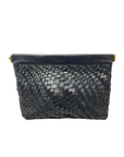 Kempton & Co., Vari Weave Makeup Bag- Navy