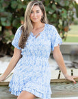 Walker & Wade, Courtney Dress- Periwinkle Floral
