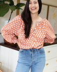 Emerson Fry, Frances Blouse- Gigi Print