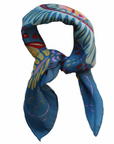 Les Belles Vagabondes, Mini Marushka Scarf- Blue