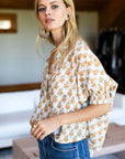 Emerson Fry, Mandarin Collar Top- Yellow