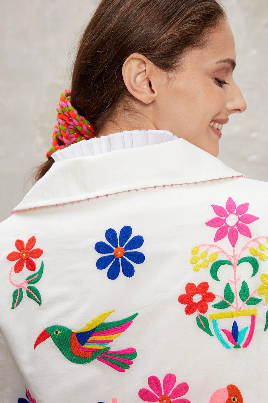 Nimo With Love, Vetiver Embroidered Jacket