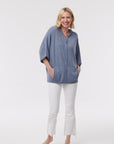 Cashmere Short Sleeve Hoodie
