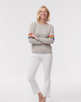 Cashmere Rainbow Stripe Sweater