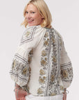 D'Ascoli, Flamenco Top with Embroidery