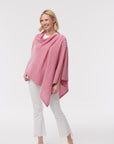 Cashmere Button Poncho- Colours