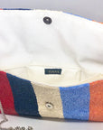 Beaded Stripe Clutch- Large