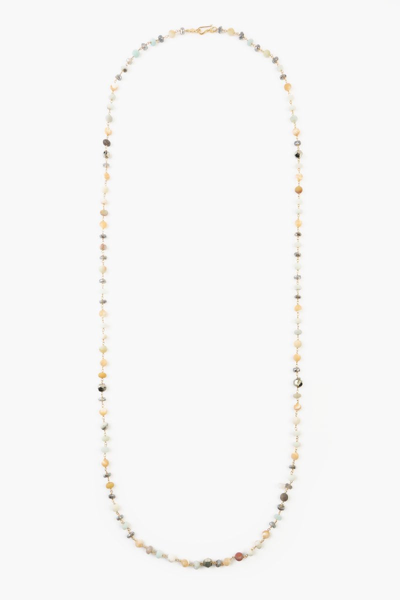 Chan Luu Matte Multi Amzonite Mix Layering Necklace