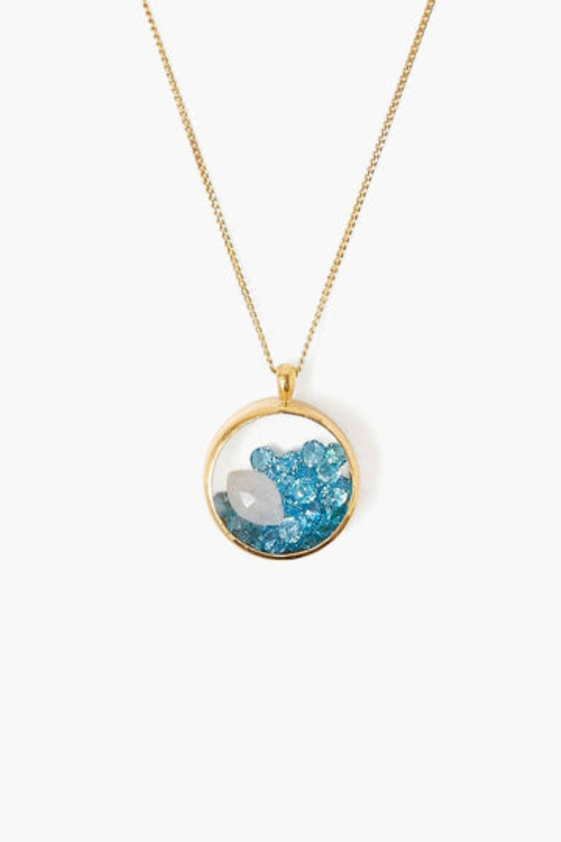 Chan Luu Aqua Moonstone Shaker Necklace