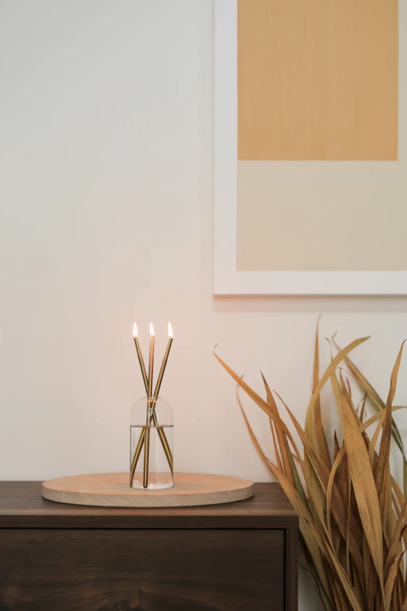 Everlasting Candle Set- Gold – Snapdragon Designs