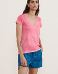 PYA, Classic Spray Wash V-Neck Tee