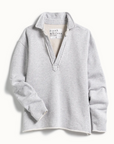 Frank & Eileen, Patrick Popover Henley- Triple Fleece, Gray Melange