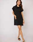 Pistache, Terry Cotton Hooded Dress