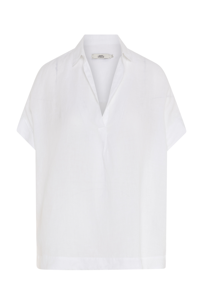 0039 Italy, Derry Cotton Shirt- White
