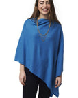 Cashmere Button Poncho- Colours