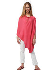 Cashmere Button Poncho- Colours