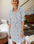 Emerson Fry, Black and White Cheetah Shirt Dress
