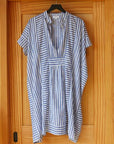 Emerson Fry, Organic Stripe Caftan- Ocean Stripe