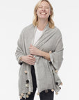 Citrus, Lamb Wool Lurex Multi Ball Scarf