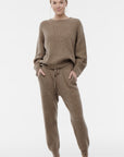 Cashmere Ribbed Lounge Sweater