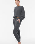 Cashmere thin Ribbed Lounge Sweater