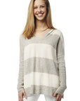 Cashmere Oversized Striped Hoodie