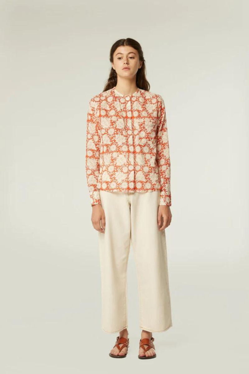 Moismont, Lucie Shirt- Amber Poppy Red