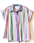 Stella Forest, Guiseppa Short Sleeve Shirt- Multicoloured