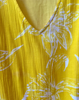 Ro's Garden, Naira Crinkle Maxi Dress- Yellow Celaya