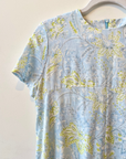 d heart d, Mari Flora Handwoven Dress- Light Blue