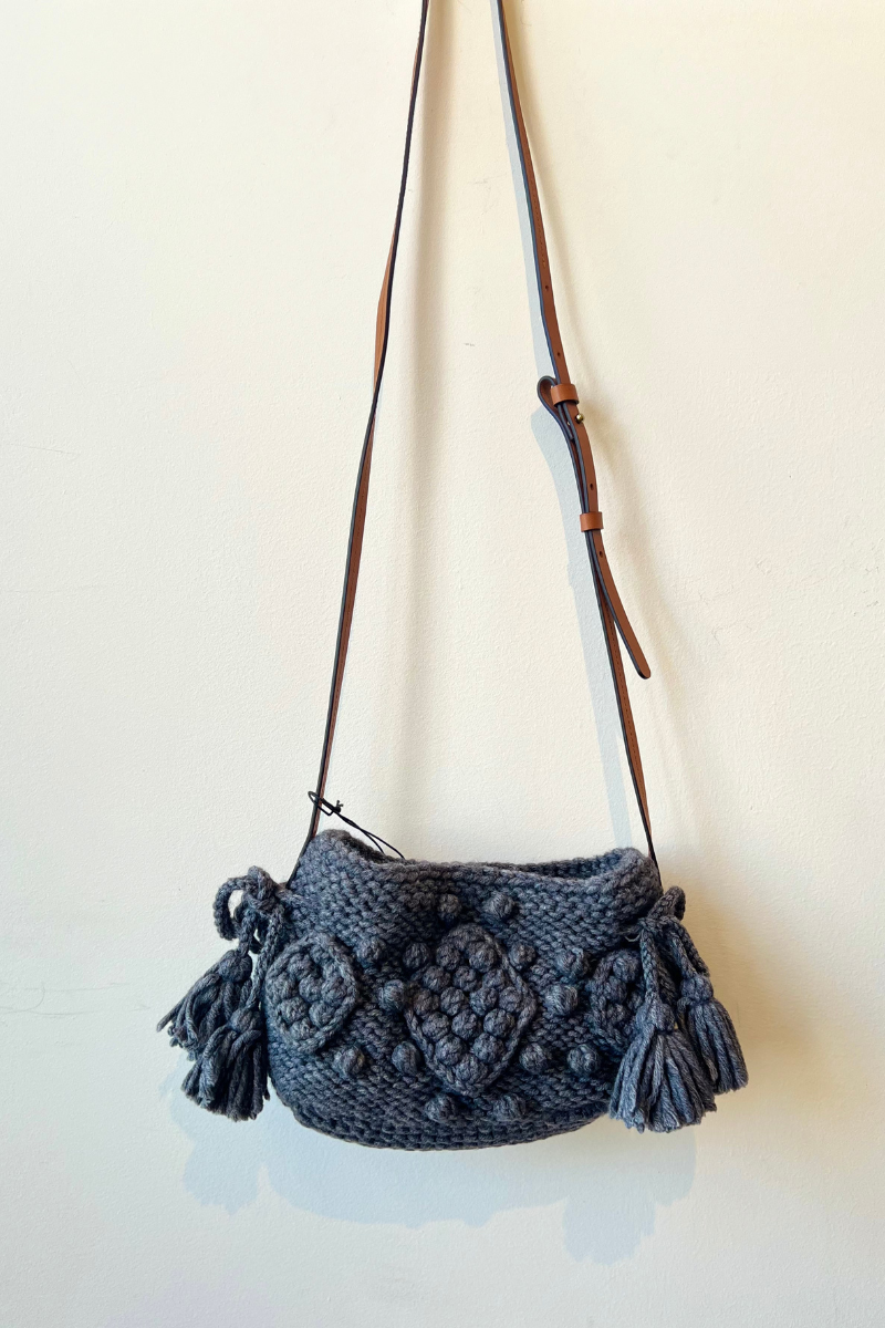 Gerard Darel, Mini 24 Knitted Crossbody Bag