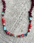 Stella Forest, Heart Necklace- Stone