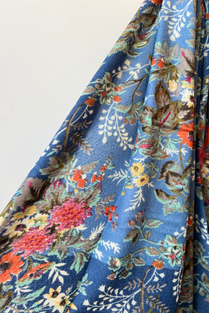 ÉPICE Paris, 100% Wool Scarf- Jeans