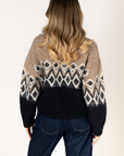 Lyla+Luxe, Aria Fair Isle Crew Sweater