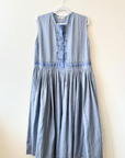 Runaway Bicycle, Iris Dress- Satin Soft Blue