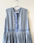 Runaway Bicycle, Iris Dress- Satin Soft Blue