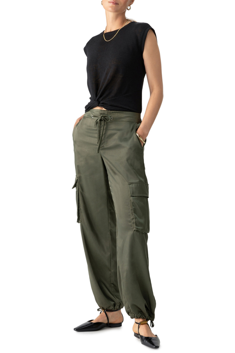 Sanctuary, Eve Cargo Pant-Dark Olive